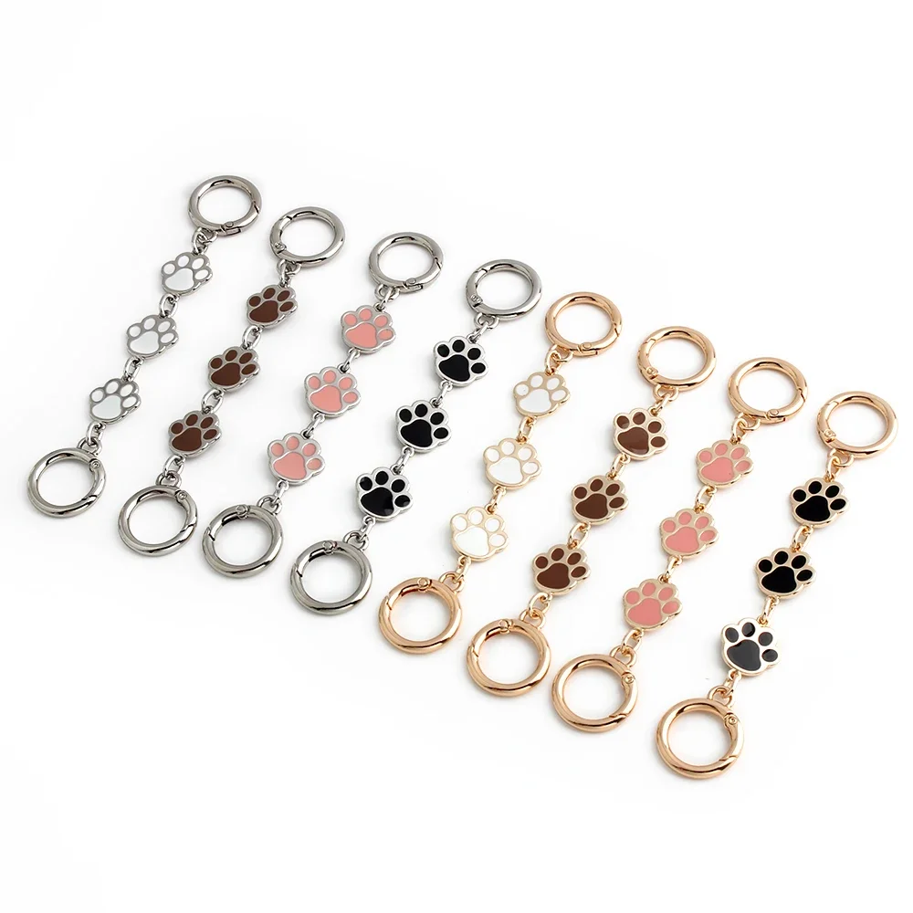 1/2/5 قطعة الحب الكلب باو شكل حقيبة الديكور تمديد حقيبة يد بسلاسل حزام الكتف محفظة استبدال DIY إكسسوارات الأجزاء الداخلية للكمبيوتر