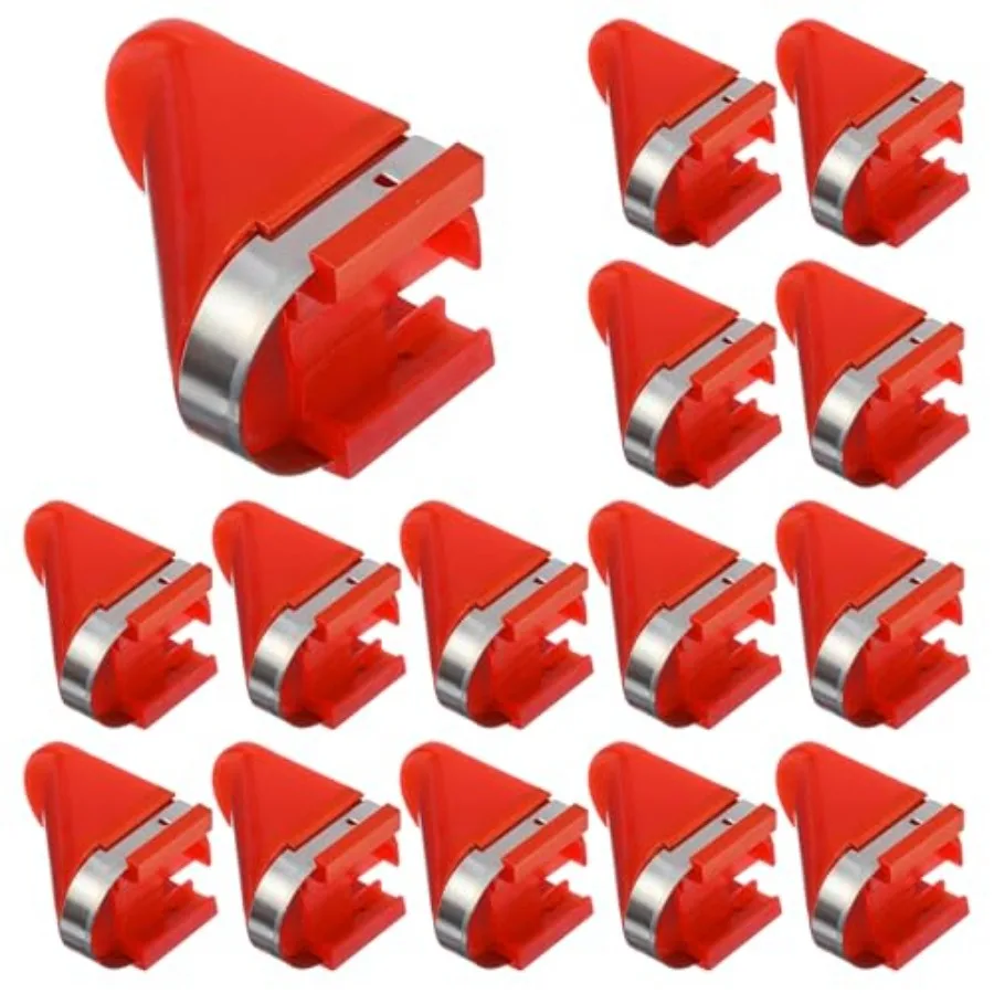 

15 PCS Stainless Steel Replacement Blades Electric Potato Cutter Accessory for Electric Rotating Potato Peeler Automatic Fruit