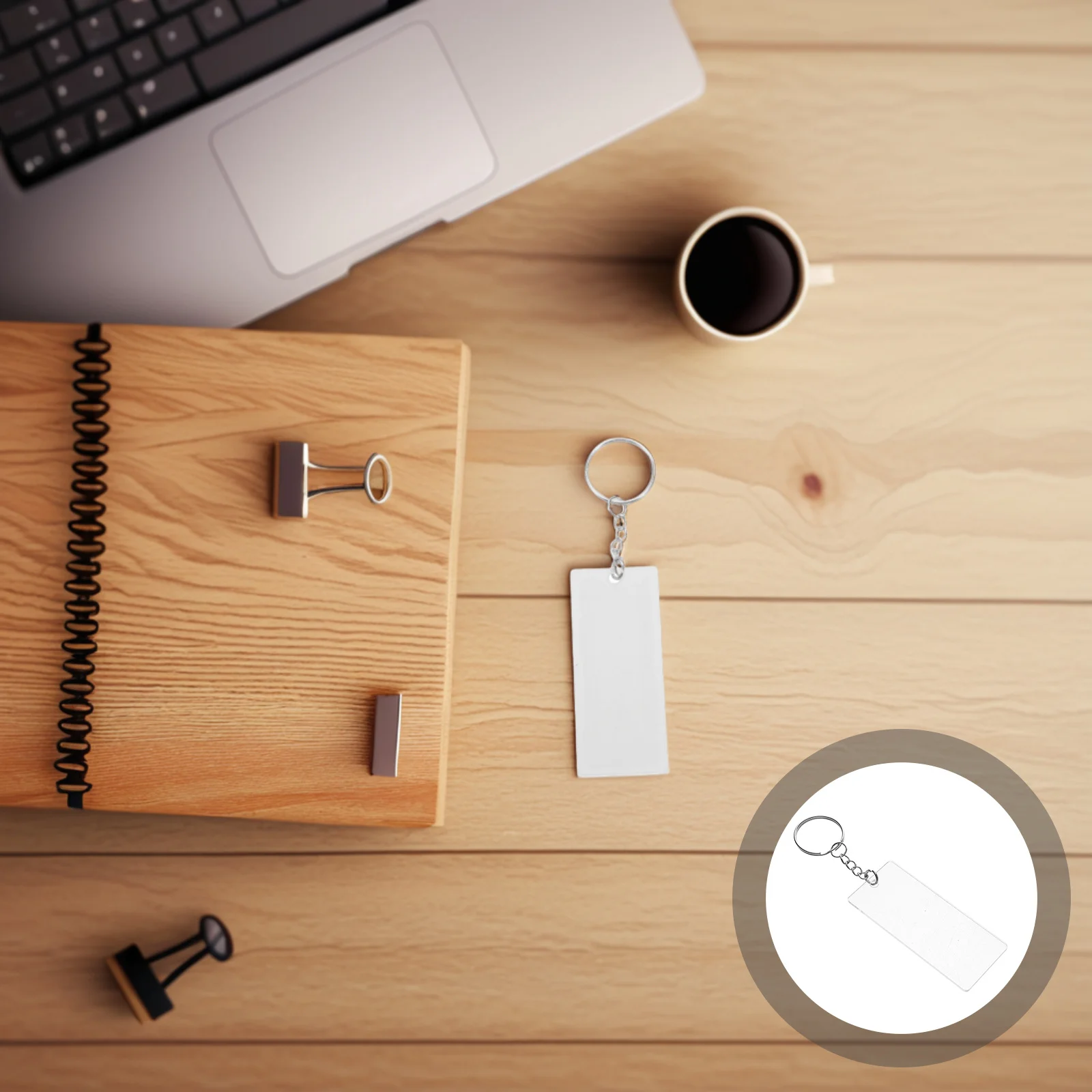 

20Pcs Acrylic Keychain Blanks Rectangular Clear Transparent Keyrings for DIY Crafts Personal Photo Sublimation Projects