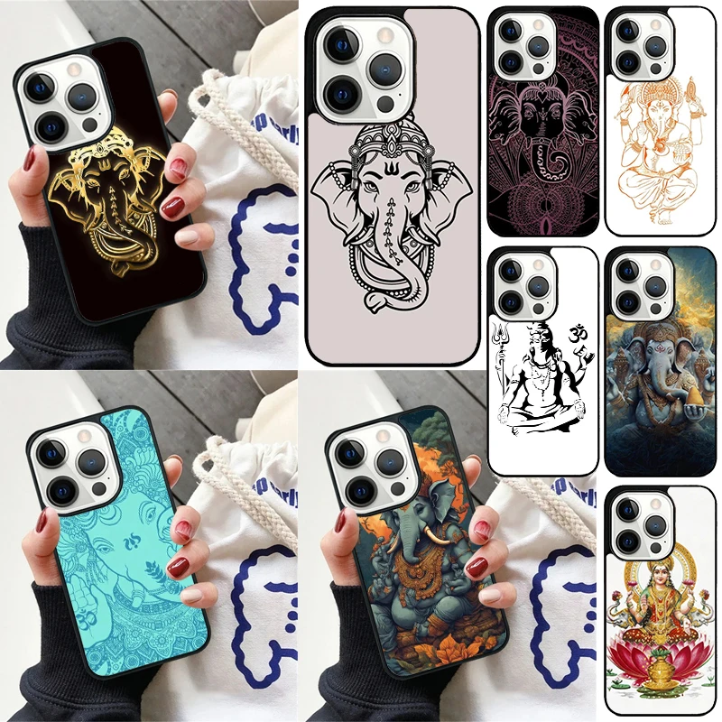 Ganesh Elephant God Cover For iPhone 16 13 14 15 Pro Max 12 Mini 11 15 Pro Max 6 7 8 Plus Max SE 2020 Phone Case