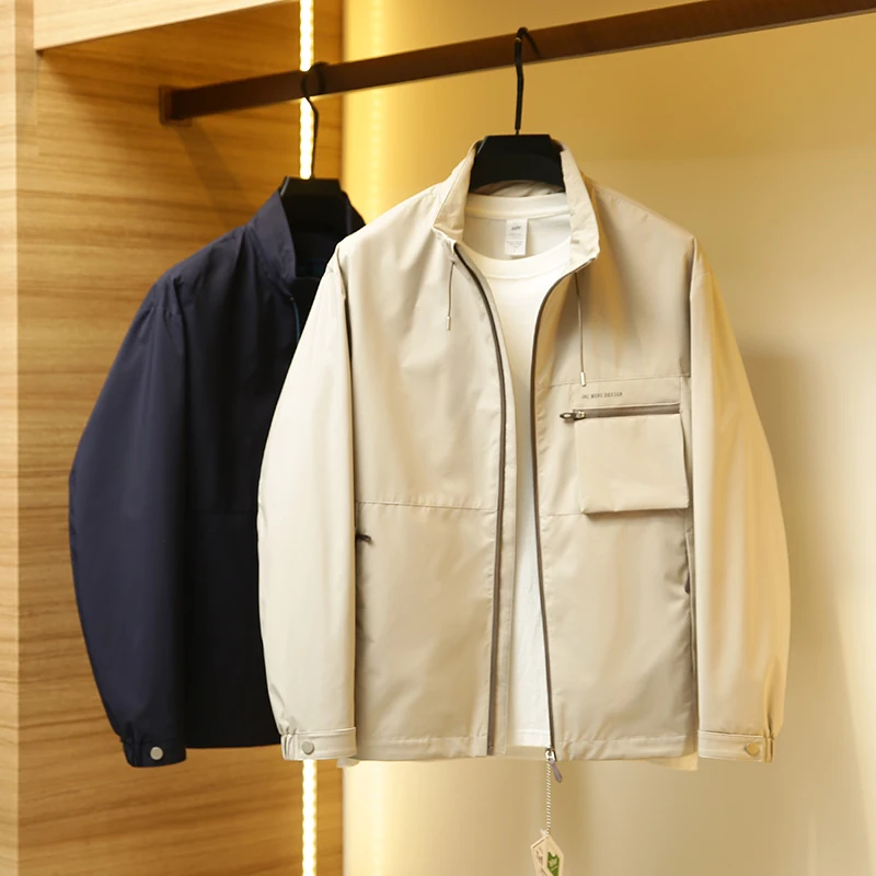 

Strong Recommendation! Technical Fluorine Fabric Tee-Proof Technology Men's Casual Busin Jaet Stand Fit Faion Urb...