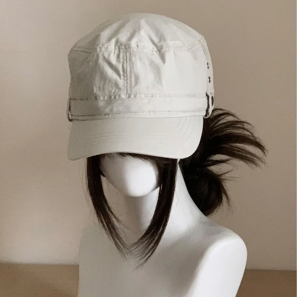 Retro Quick-drying Flat Top Cap Breathable Thin Baseball Hat Oversized Solid Color Newsboy Cap