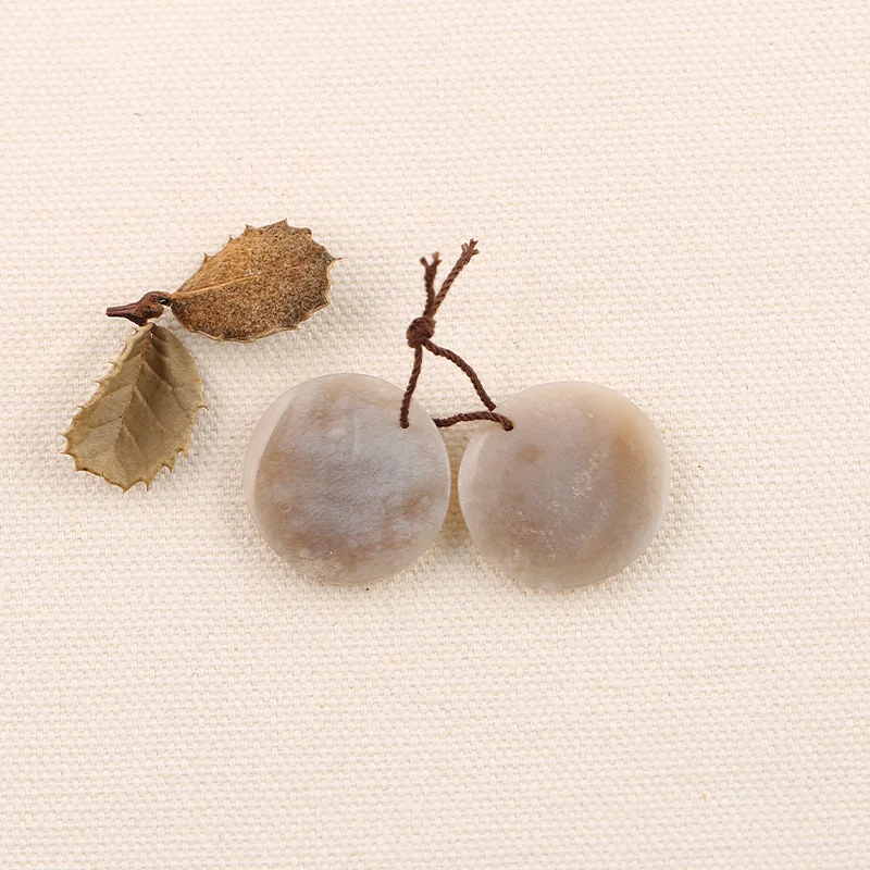 B&F خرز القرط المرجاني الإندونيسي لصنع المجوهرات، خرز الأحجار الطبيعية المصنوعة يدويًا، مستلزمات صناعة المجوهرات