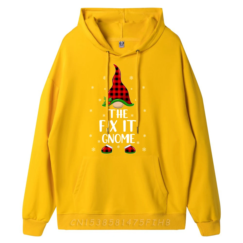 Red Buffalo Plaid Matching The Fix It Gnome Weihnachten Grafik Pullover Hoodies Männer Natürliche Luxus Kleidung Männer Mutter der Tag