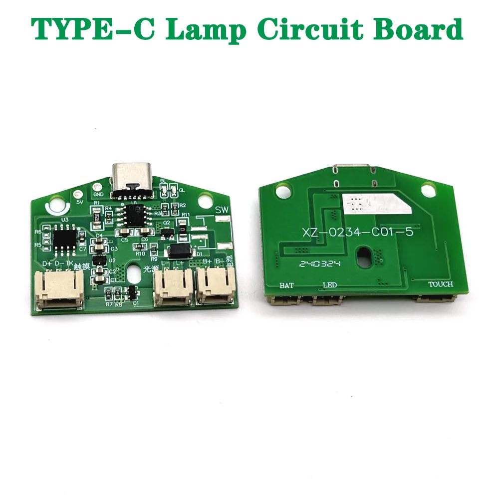 

TYPE-C Lamp Circuit Board USB Charging Infinitely Dimmable Module LED Night Light Control Module Charging Monochrome Board 3.7V