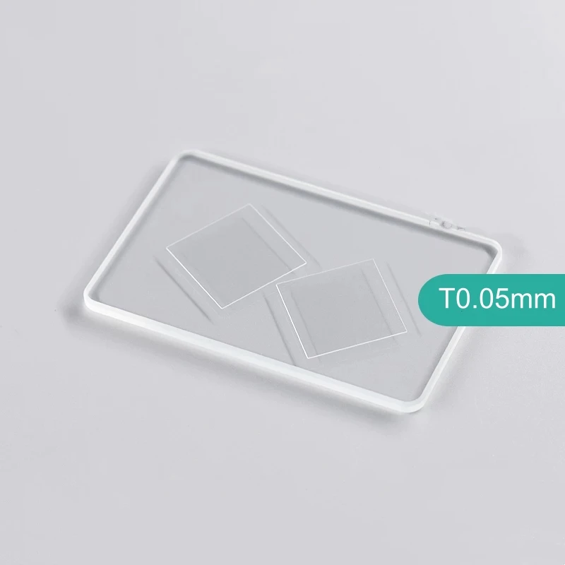 Thickness 0.05mm Ultra-Thin Glass Sheet Soda lime Glass Substrate Float Glass 10x10 20x20mm 100x100x0.05mm