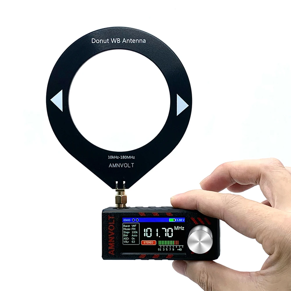 

SI4732 LSB USB AM FM FM/AM Radio 1.9inch IPS Screen Mini Pocket Radio with Antenna Portable Radio DSP Radio