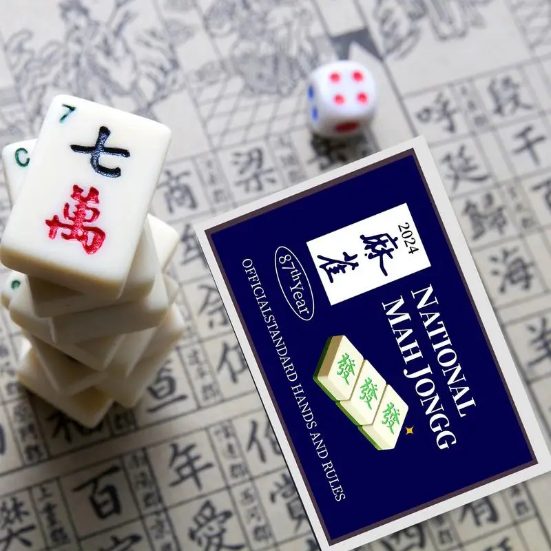 Carte National Mah Jongg League Carta ufficiale National Mah Jongg League Nuova segnapunti Mahjong 2024 con lancette standard ufficiali