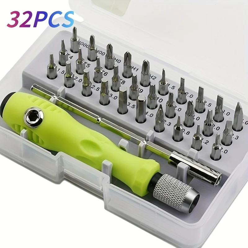 32-in-1 Precision Screwdriver Set -  Magnetic Phillips Flathead for  Repair, Furniture, Smartphones, Cameras, and  Tools
