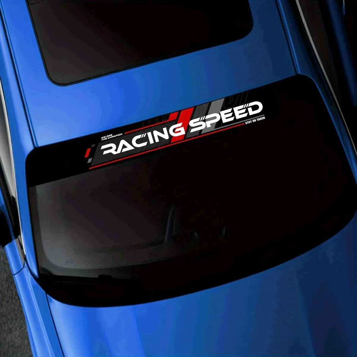 1개입 '레이싱 스피드' 자동차 앞유리 데칼, 눈길을 끄는 자동차 개조 스티커