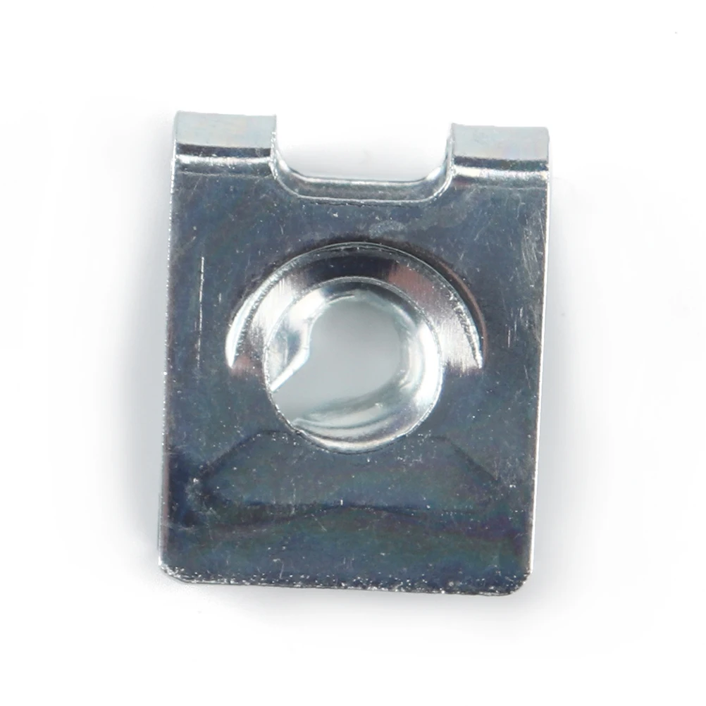 

50pcs Zinc U-Shaped Spring Nut Manganese Steel Clips Spire U Clip Motorcycle U Nut Fasteners For Panel Bumper Wire