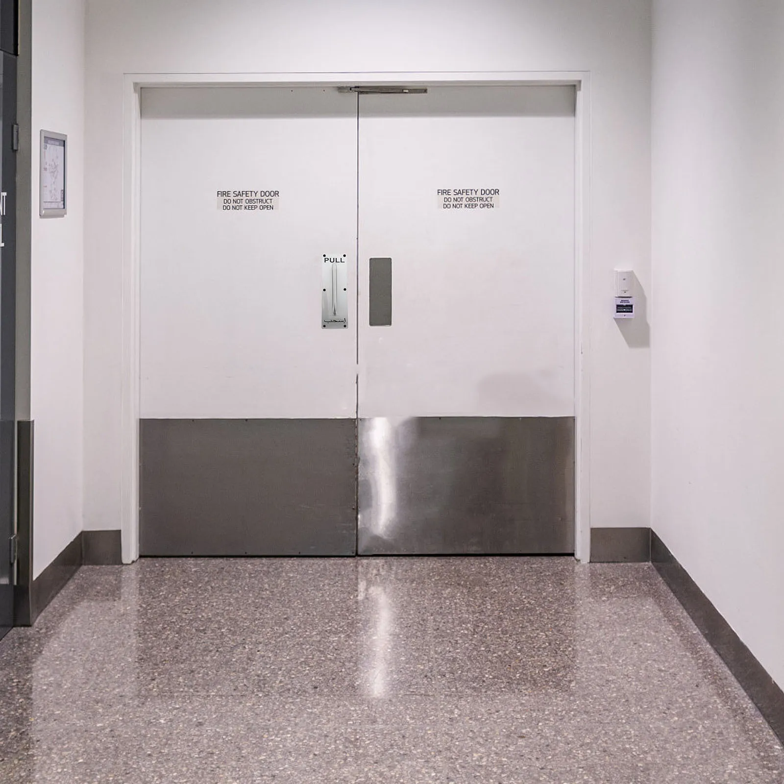 

2Pcs Stainless Steel Barn Door Pull Handle Push Plate Heavy Duty Commercial Shed Fire Exit Door Barn Pull Stainless