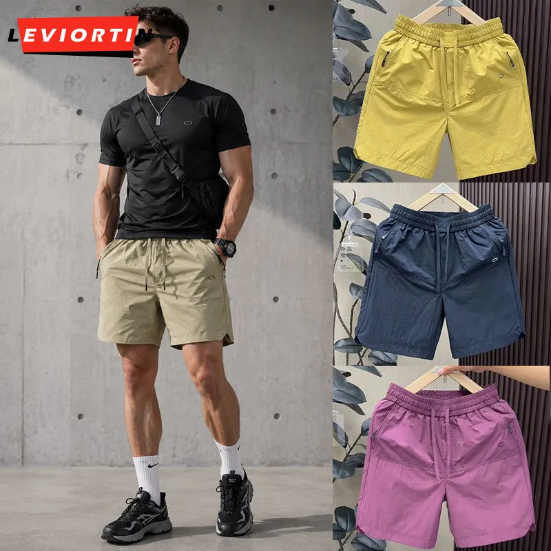 

Men's Summer Functional Shorts Lightweight Mesh Sports Breathable Loose Drawstring Short Pants Running Workout Athletic Shorts