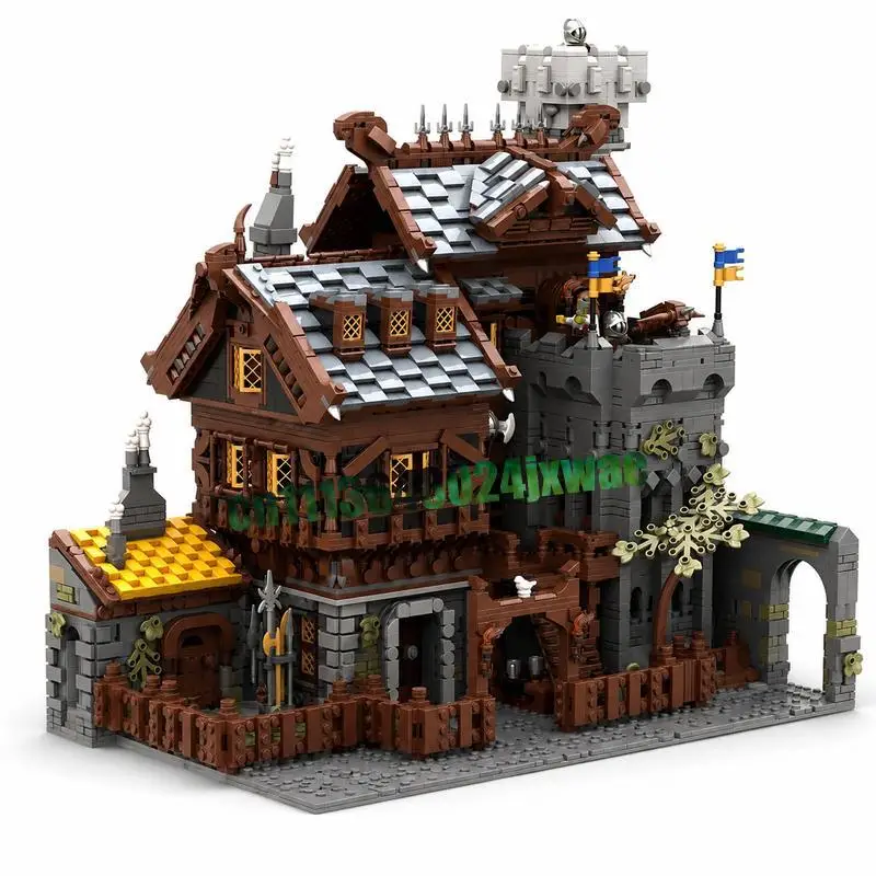 6498Parts Medieval Modular Ironwatch Guild MOC Building Blocks Custom Assembly DIY Creative Model Puzzle Collection Popular Gift