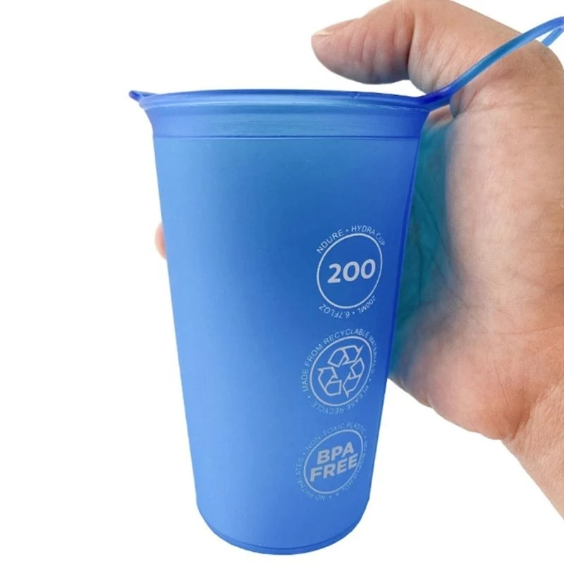 U13C Camping Soft Water Cup Foldable Sports Water Cup 200ML Sports Folding Soft Water Bottle Outdoor Running Cup Enduring