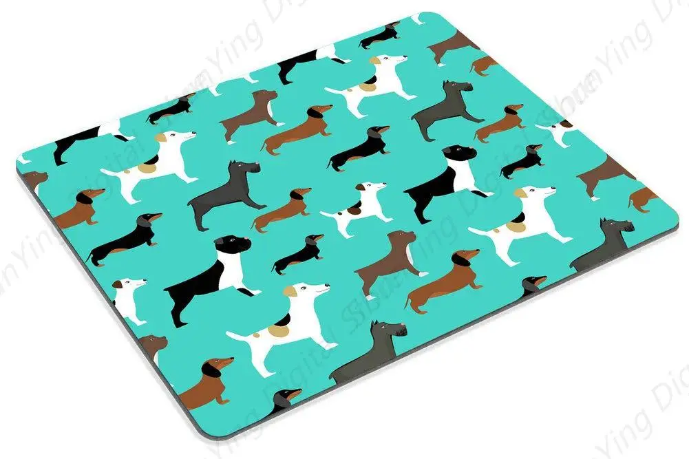 Dog Mouse Pad Bulldog Dachshund Anti Slip Rubber Mouse Pad Suitable For Gaming Office Laptops 25*30cm