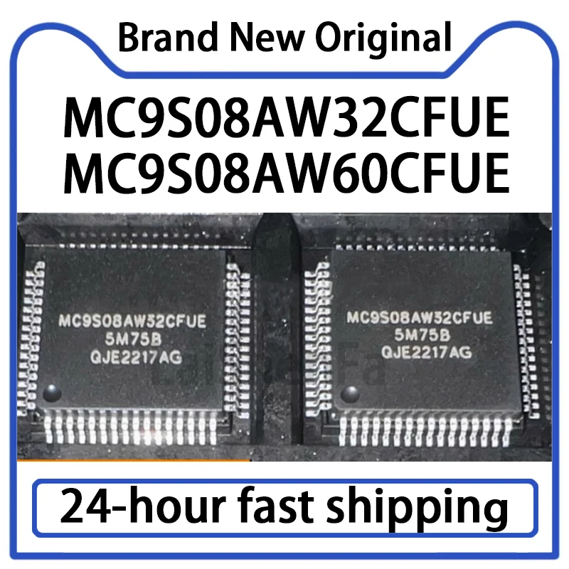 2 uds MC9S08AW32CFUE MC9S08AW60CFUE QFP-64 microcontrolador integrado Original en Stock