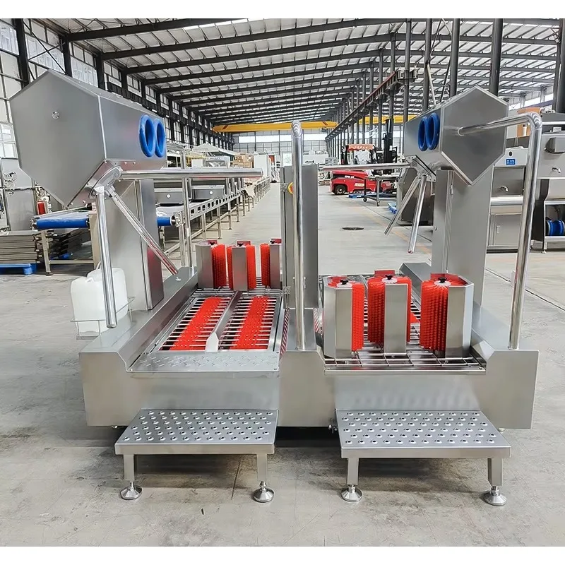 محطة تنظيف صحية لغسالة الأحذية الصناعية 304 مادة من الفولاذ المقاوم للصدأ للمزرعة ومصنع الأغذية #3