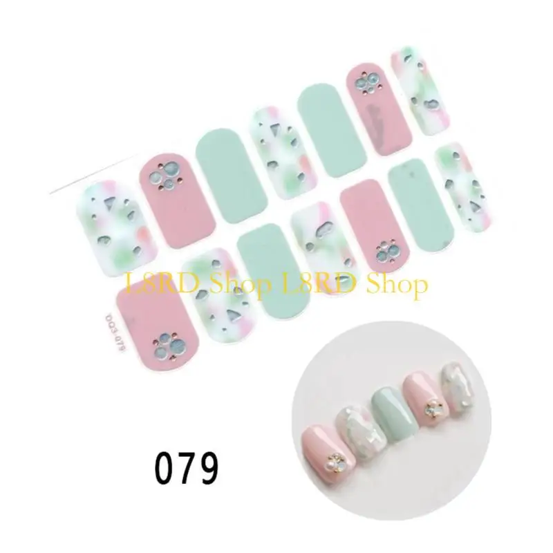 l8rdネイルストリップラップフレンチネイルステッカーマニキュアストリップのフルネイルラップスティック