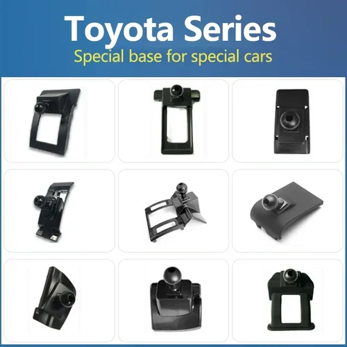 Soporte de teléfono para coche, accesorios de Base fija para Toyota Camry Corolla Land Cruiser FJ LC300 REIZ VIOS RAV4 YARIS CROWN Levin