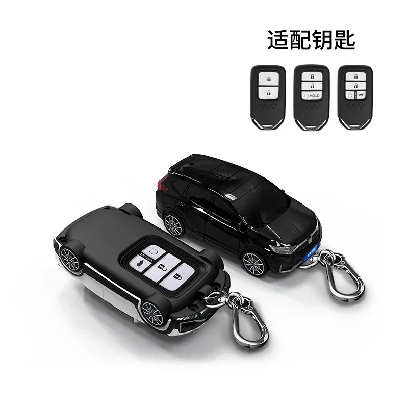 For Honda CRV Appearance for Honda Fit Odessey City Jazz XRV Venzel HRV CRV Accord Remote Smart Car Key Case Cover Fob Keychain