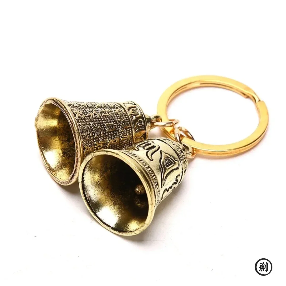 Fashion Six-Character Carved Bell Keyfob - Car Bag Keychain - Party Gift - Keyring Keychains Jewelry