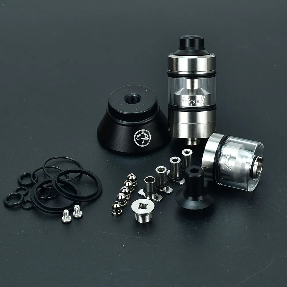 ترايبود 2 هيئة الطرق والمواصلات إعادة البناء خزان 2.0 مللي 22 مللي متر لفائف واحدة هيئة الطرق والمواصلات 316SS البخاخة MTL /DL دبابيس الهواء 0.8/1.0/1.2/1.5/1.8. 5/2/2.5/4 مللي متر