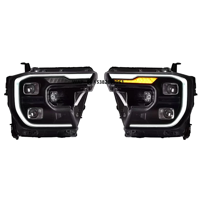 

YU GUANG for Ford Ranger T9 2023 LED Headlight Upgrade Daytime Running Light Head Light 4 Lens Front Lamp Car Accessories DRL