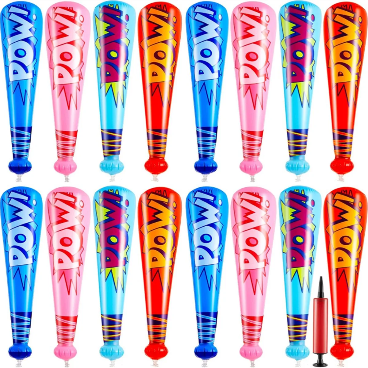 15.75in Children's Game POW Inflatable Baseball Bat Party Party Props Supplies Cheerleader Inflatable Stick