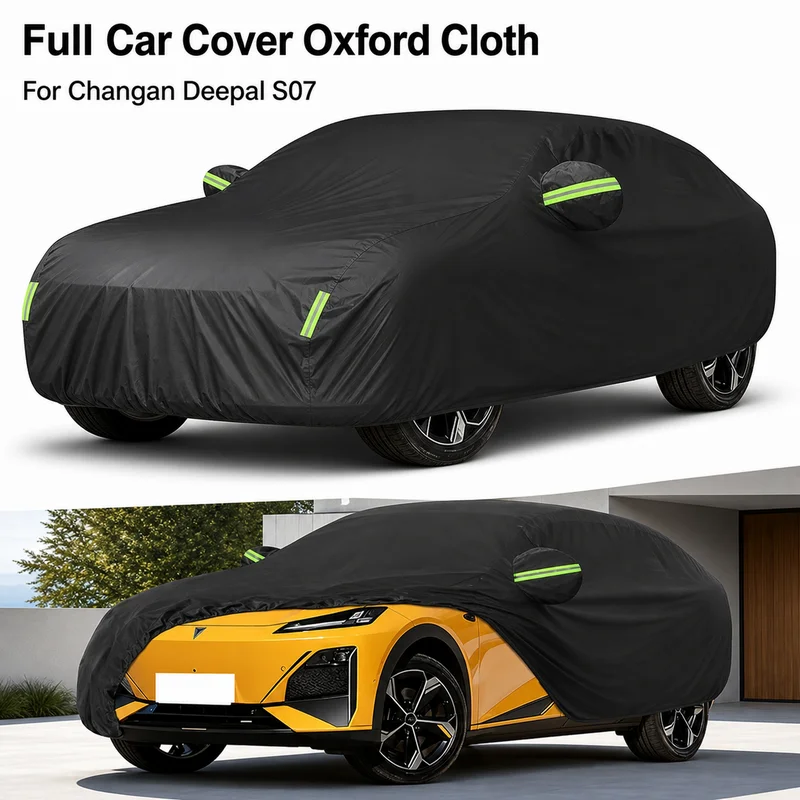 For Changan Deepal S07 Full Car Cover Oxford Cloth Outdoor Waterproof Dustproof Anti-UV Sun Snow Protection Exterior Accessories