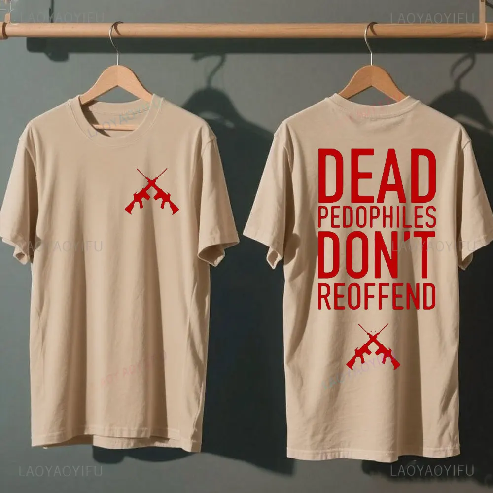 

Футболка Dead Pedophiles Don’t Reoffend с графическим рисунком, винтажная готическая рубашка в стиле Харадзюку для женщин и мужчин, обычная летняя хлопковая рубашка с короткими рукавами