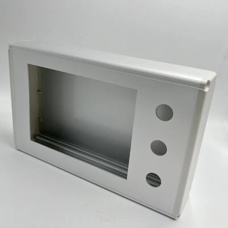 Industrial automation control touch screen handheld aluminum alloy side cover plastic installation box