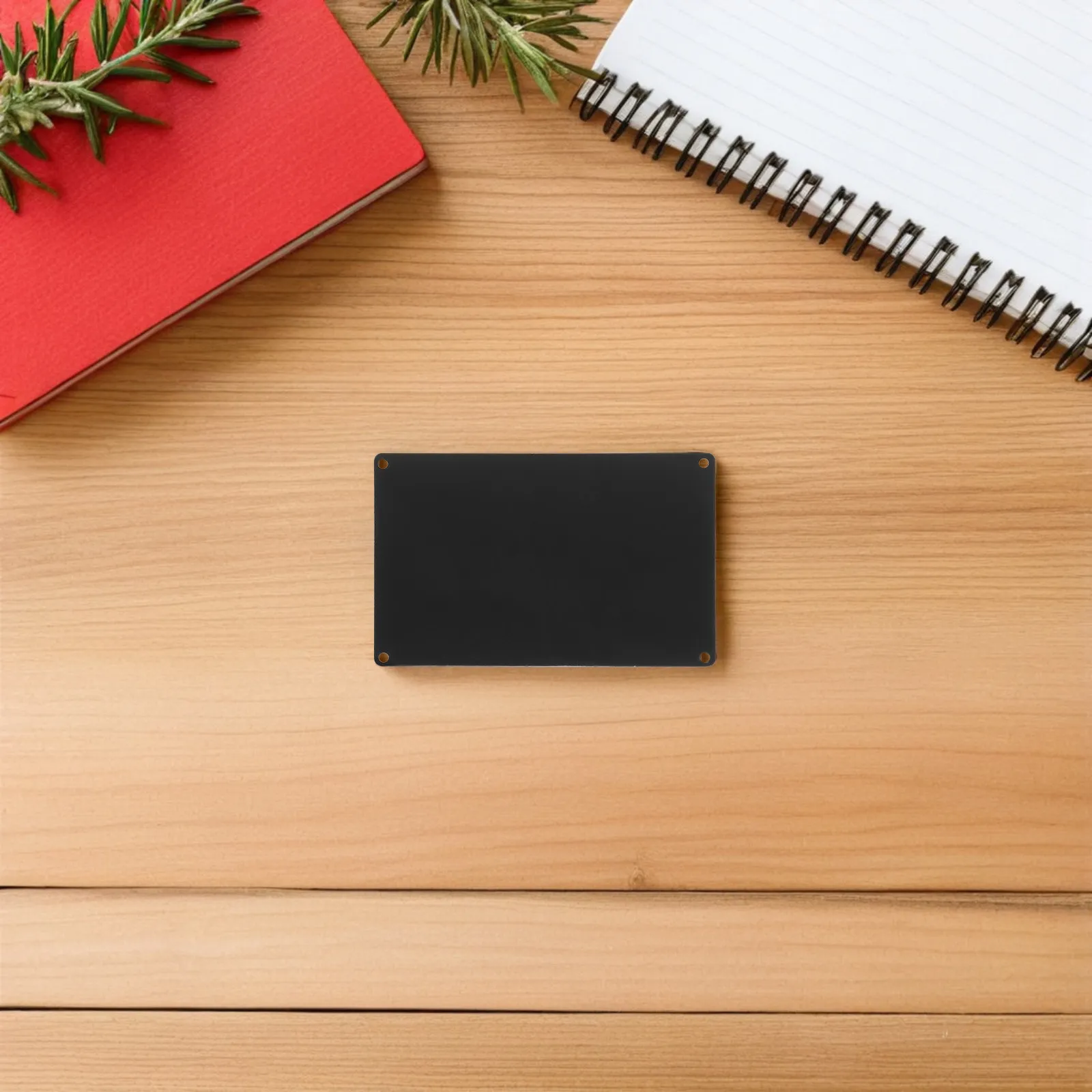 10 Piezas de Placas Rectangulares de Aluminio Negro para Estampado, 12x8cm, con Orificio Preperforado, Superficie Lisa, Etiquetas Metálicas para Grabado, para Joyería DIY