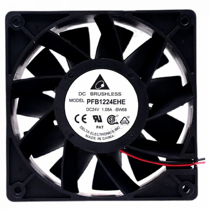 

S+ delta PFB1224UHE 120mm X 38mm 24V 2.40A 2-Pin Sever High Speed cooling fan