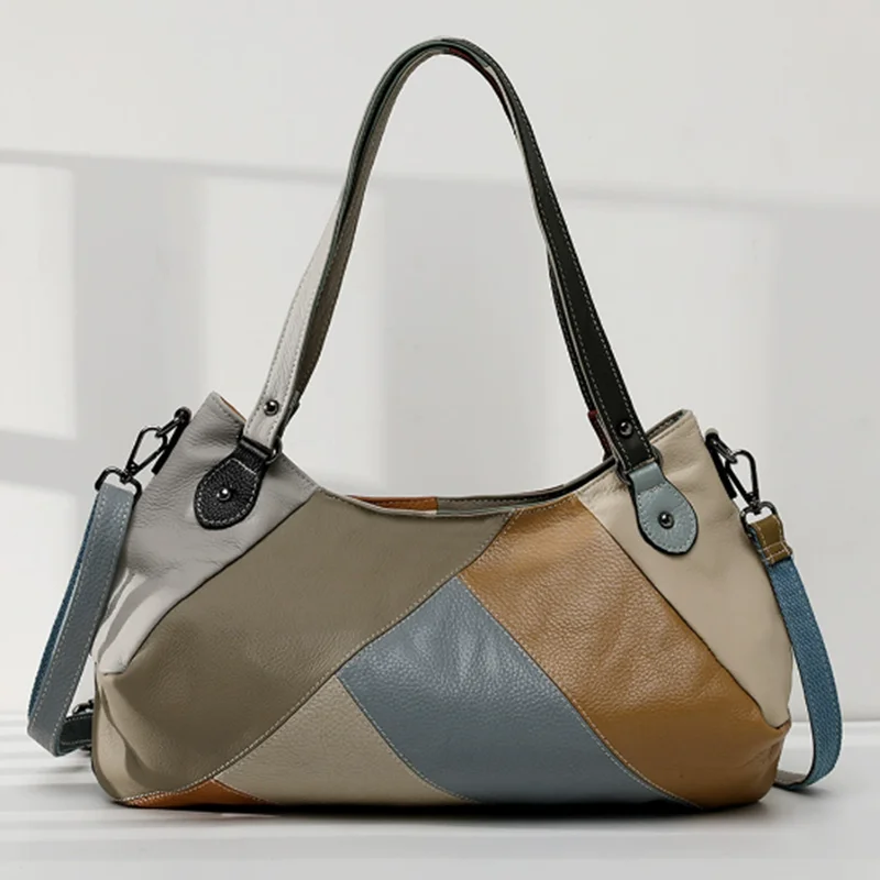 

Женская кожаная сумка ручной работы в стиле ретро, повседневная сумка через плечо из мягкой кожи с верхним слоем из воловьей кожи, сумка через плечо на одно плечо, сумка подмышками