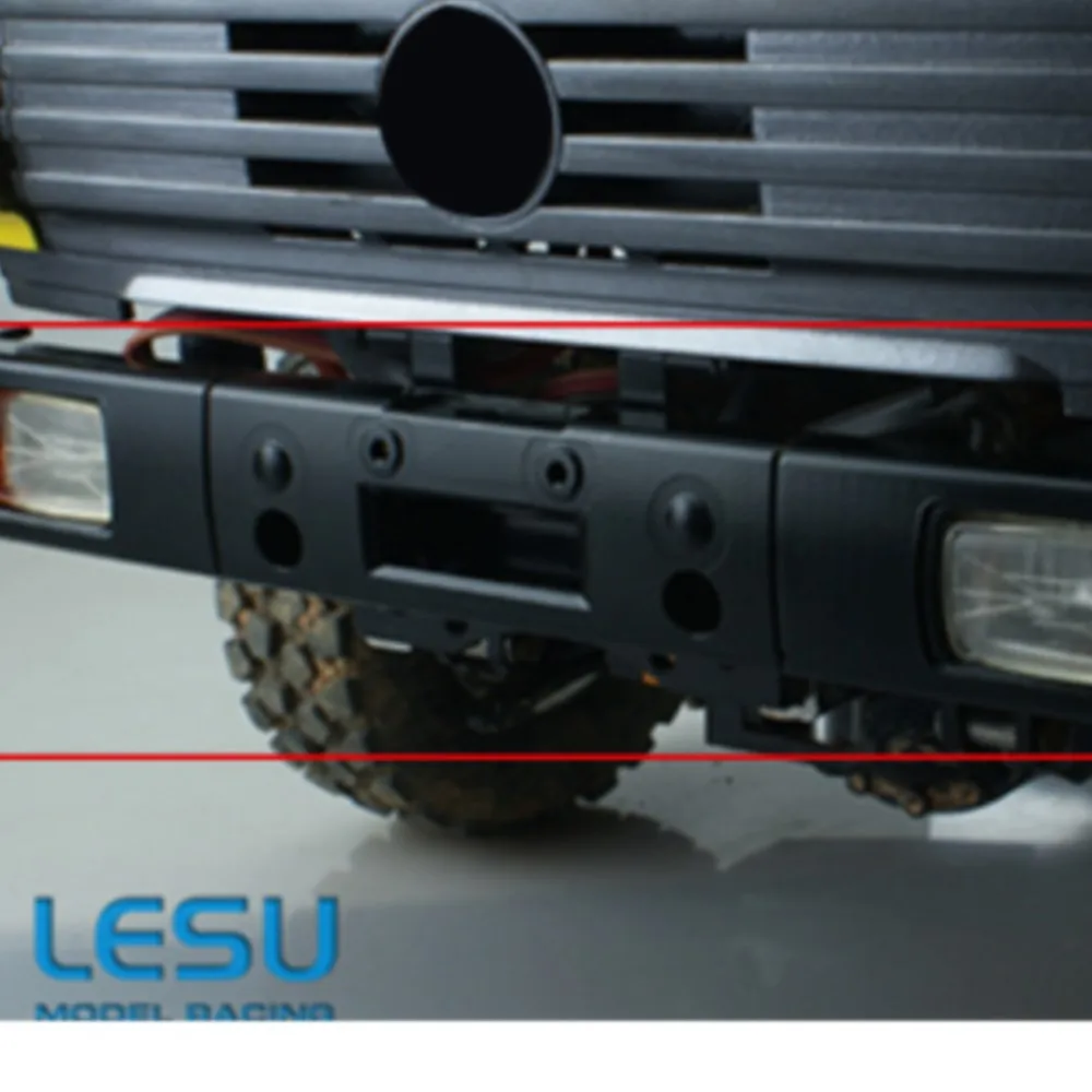 LESU 1/14 مركبة يتم التحكم بها عن بُعد المصد الأمامي المعدني لألعاب التحكم عن بعد Tamiyay 1850 نموذج RC شاحنة جرار سيارة كهربائية TH02299