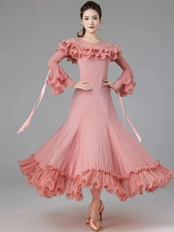 

Modern Dance Dress New National Standard Waltz Social Dance Big Swing Dress Professional Competition Table Performance Clothing