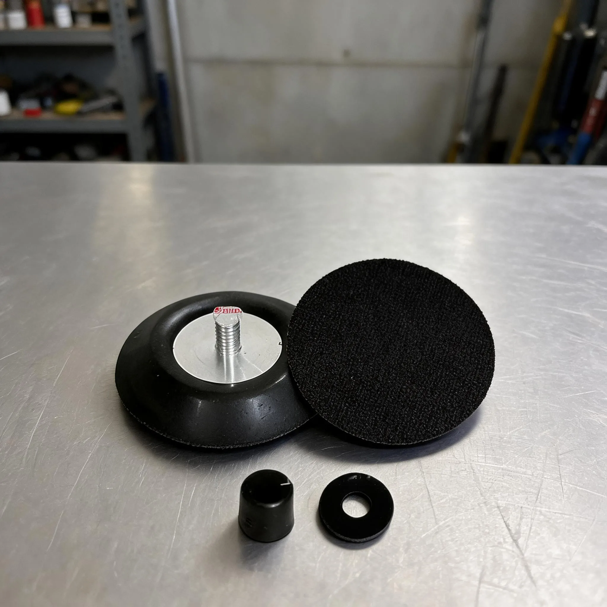 3 Inch Black PU Polishing Backing Pad, Sanding Disc Holder Fit 9403 Air Grinder & 7125 Pneumatic Sander Polisher Replacement
