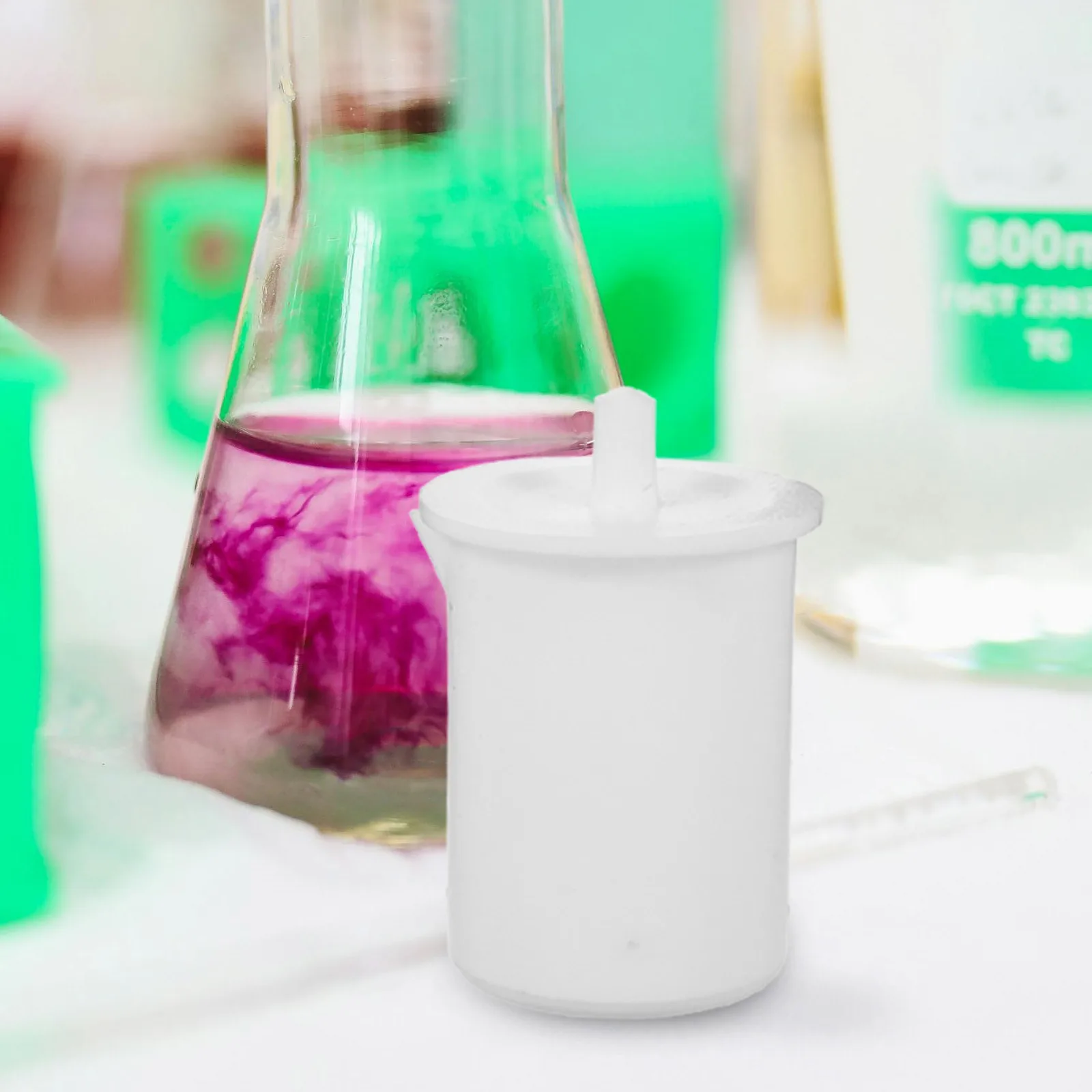 PTFE 비커 30ml 화학용 머그컵 내열 측정컵 방수 휴대용 과학 실험용 소형 비커 머그컵