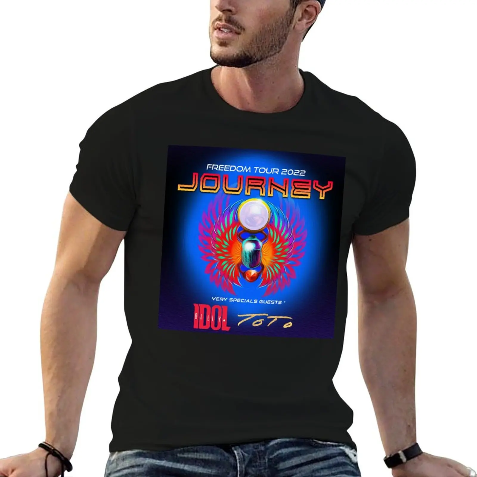 

journey band tour 2022 masdes Essential T-Shirt tees topping cotton graphic tees mens plain t shirts