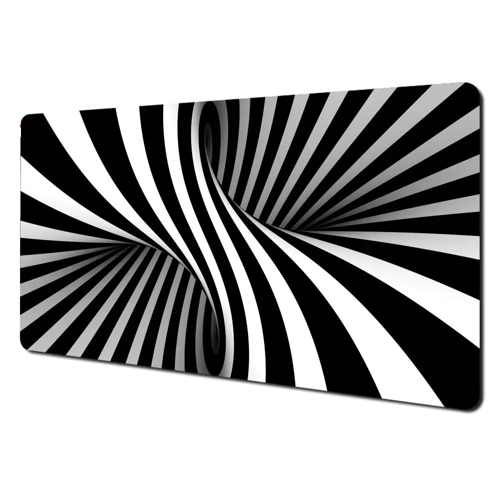 

Abstract Zebra Lines Mouse Pad Extended Pads Large Gaming Non-slip Nootbook Game Rug Computer Laptop Tablet Mat Mini PC Playmat