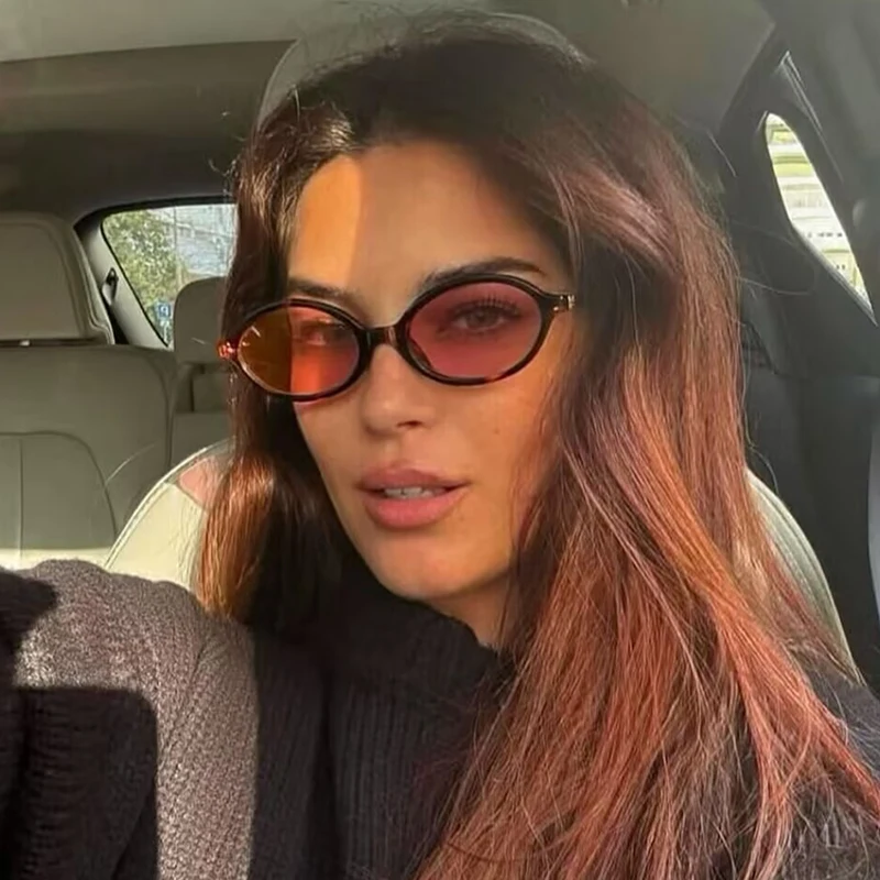 Fashion Oval Simple Sunglasses Women Retro Small Frame Sun Glasses Luxury Brand Design Travel Eyewear UV400 Oculos