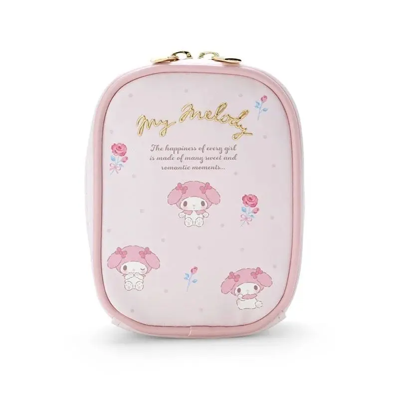 hello kitty sanrio kuromi Melody cinnamon dog cosmetic bag portable storage exquisite coin purse KT powder headphone bag