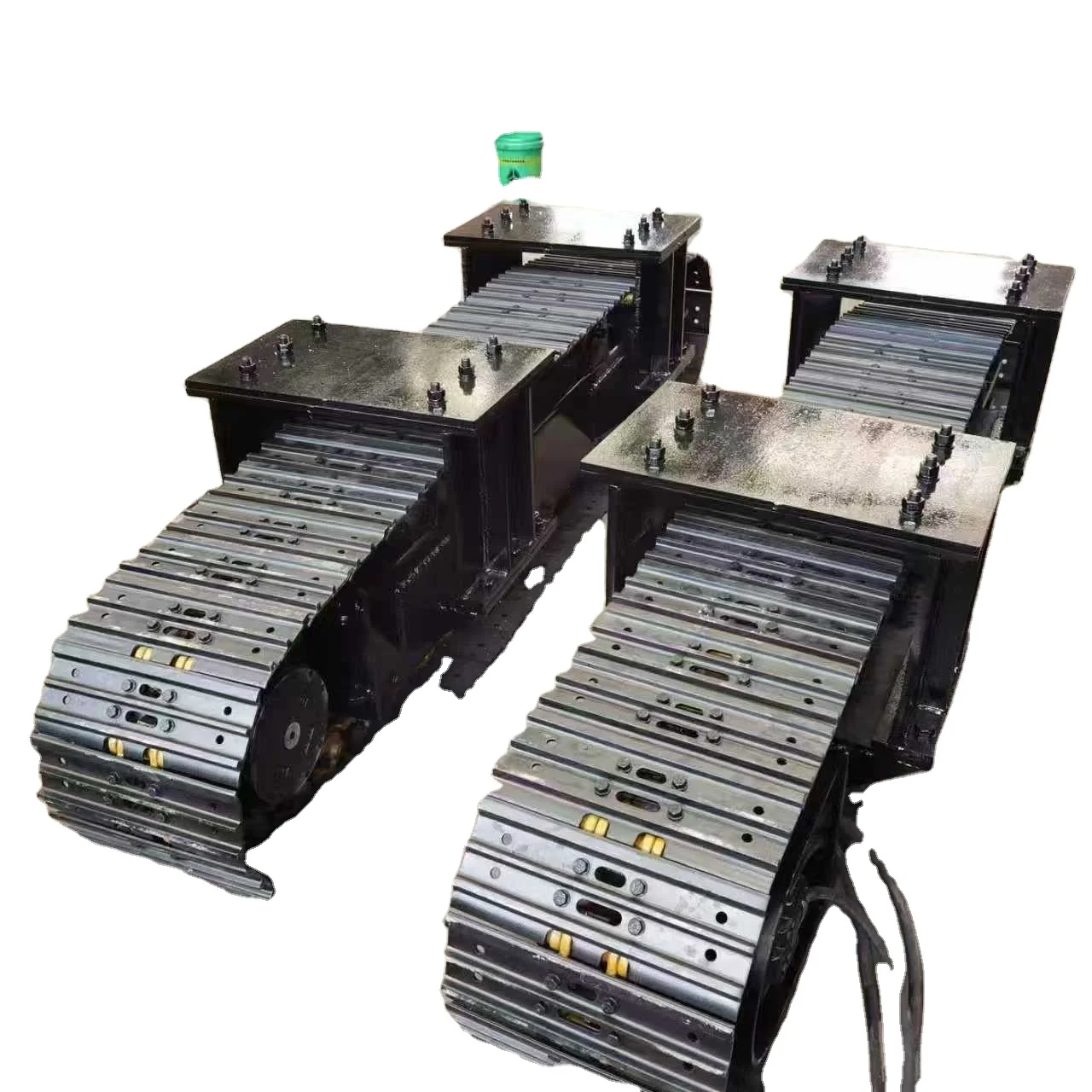 Universal Steel Rubber Tracked Chassis, Multifunctional Crawler Base for Excavator and Drilling Construction Machinery