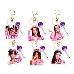 KPOP (G)I-DLE I FEEL Album Merch portachiavi per donna uomo GIDLE Fashion acrilico portachiavi regali borsa per auto accessori per ciondoli