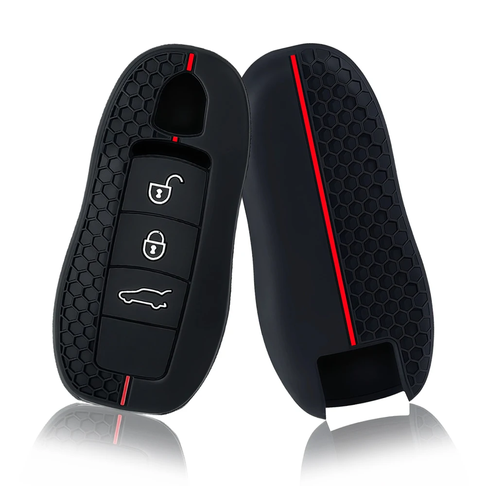 Car Key Case Cover Shell Fob for Porsche Cayenne Panamera Macan Cayman 911 718 918 958 Remote Key Protector Holder Accessories