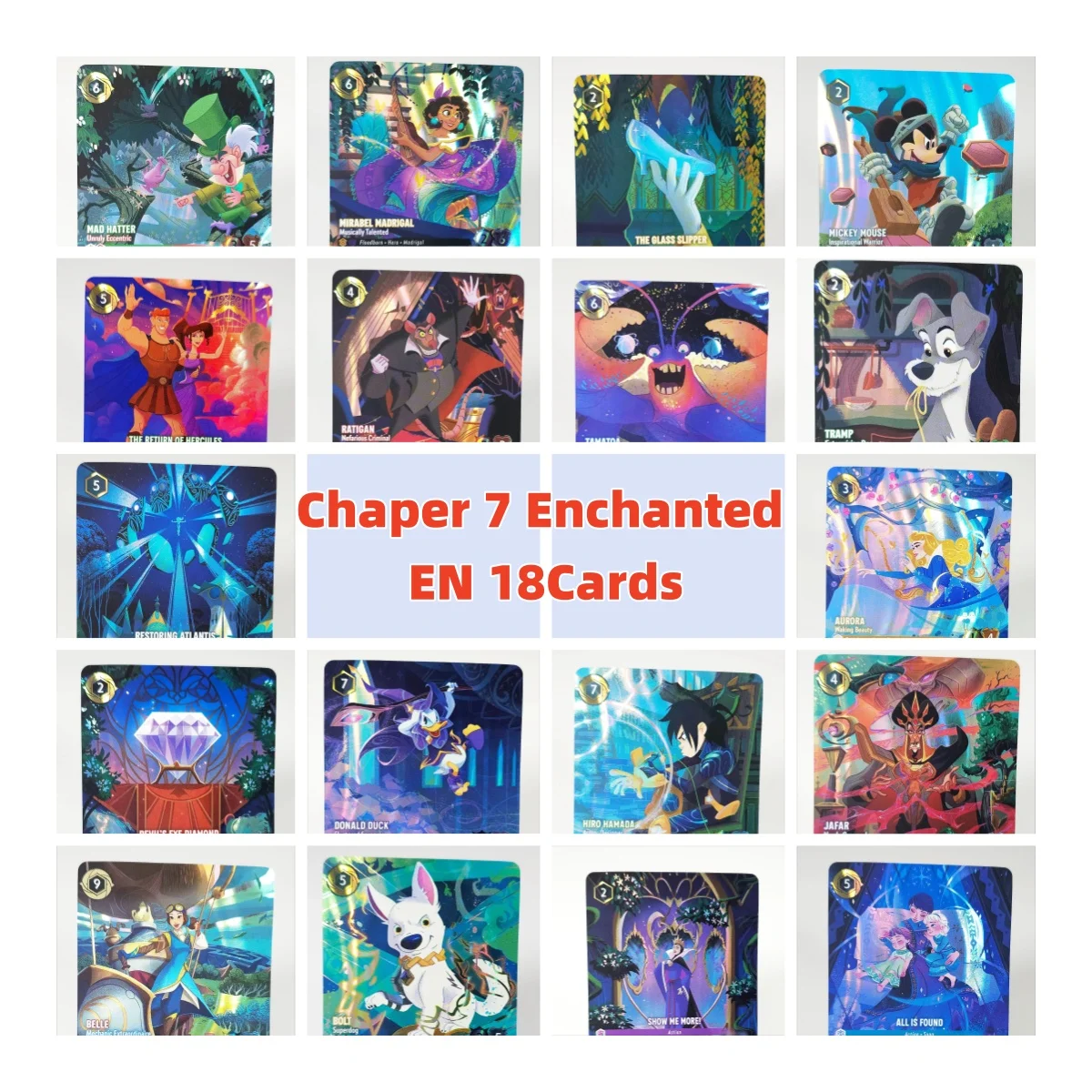 

Lorcana 7 EN Enchanted Proxy all is found tamatoa bolt jafar aurora Top Quality Playing card game TCG Game Cards Proxy
