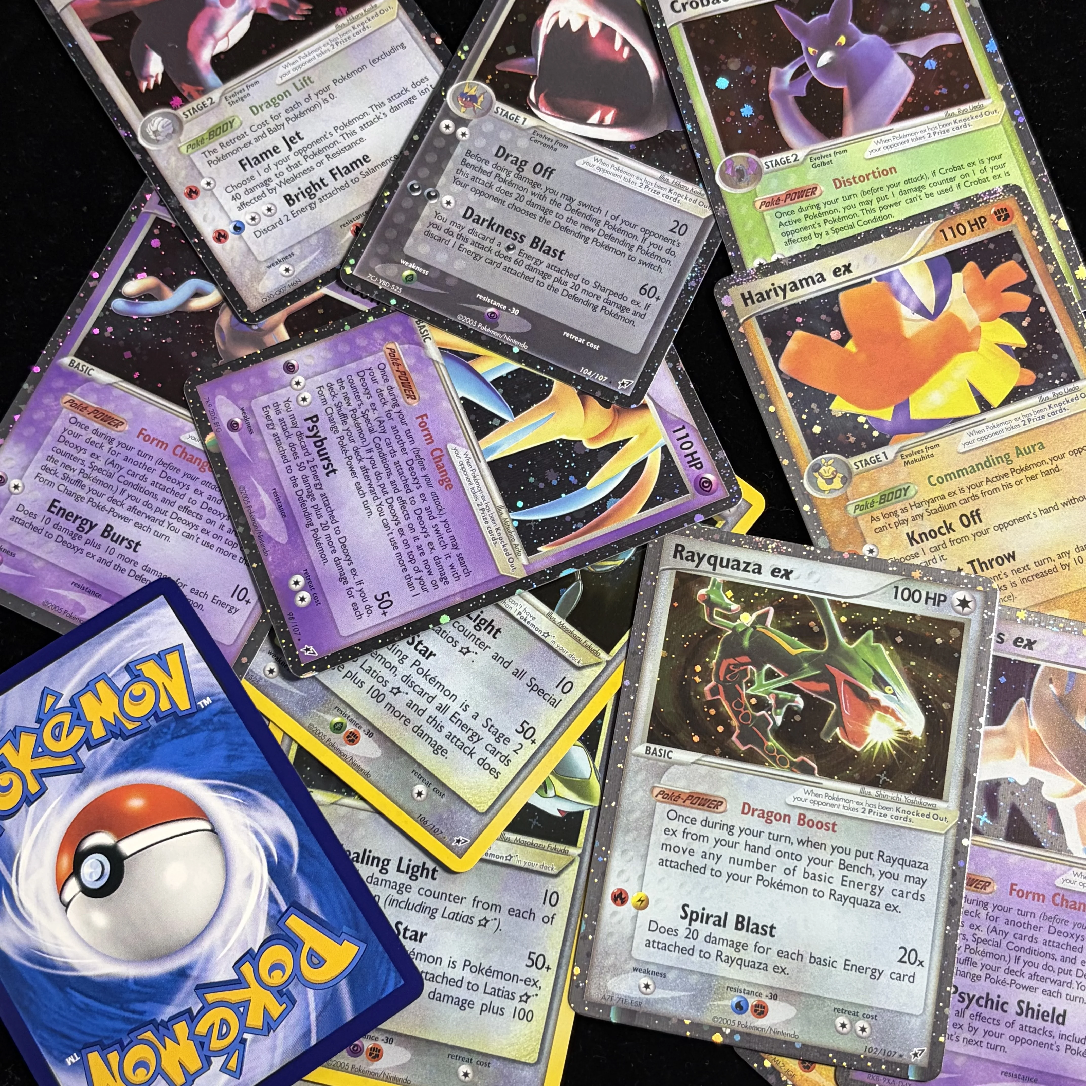 PKM Neue FOIL-Kartensammlung Deoxys(DX) & Dragon(DR) Serie Rayquaza/Latias/Latios/Raikou/Manectric Ptcg Proxy-Karte Geschenke Spielzeug – Detail 3