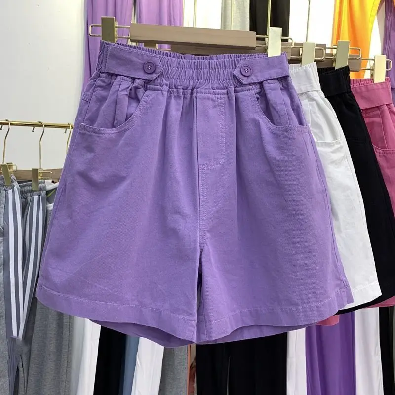 

Casual Summer Shorts For Women High Waist Short Wide Leg Pants
