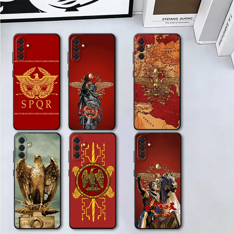 SPQR Roman Imperial Legionv Soft Phone Case for Samsung A17 A37 A57 A16 A26 A36 A56 A15 A25 A35 A55 A14 A24 A34 A54 A13 A33 A53